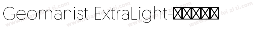 Geomanist ExtraLight字体转换